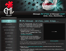 Tablet Screenshot of eml-decoupe.com